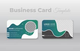 Professional corporate business card template. Modern and creative visiting card design vector