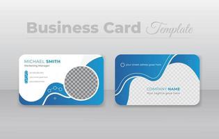 Creative and modern business card template design vector illustration layout