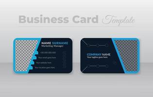 Creative and modern business card template design vector