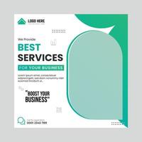 Business promotion and creative social media banner template vector