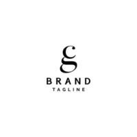 Classy Letter gc Logo Design. Minimalist Letter g and c in one symbol Logo Design. vector