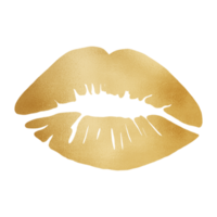 golden schön Lippen png