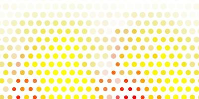 Light orange vector texture with disks.