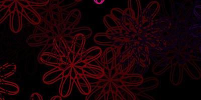 Dark Pink, Red vector backdrop with chaotic shapes.