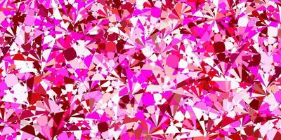 Light Pink vector pattern with polygonal shapes.