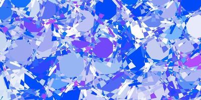 Light Pink, Blue vector background with polygonal forms.