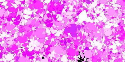 Dark Pink vector pattern with polygonal shapes.