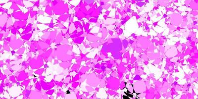 Dark Pink vector pattern with polygonal shapes.