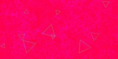 Light Pink, Red vector background with polygonal forms.