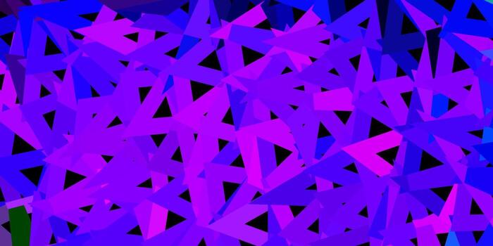 Dark multicolor vector gradient polygon texture.