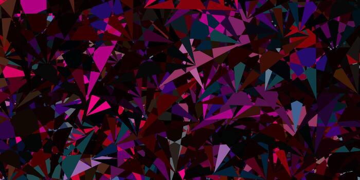 Dark Multicolor vector layout with triangle forms.