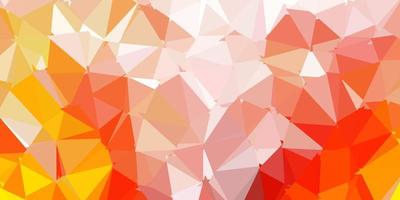 Light orange vector abstract triangle pattern.