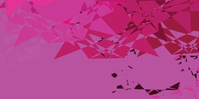 Light Pink vector template with triangle shapes.