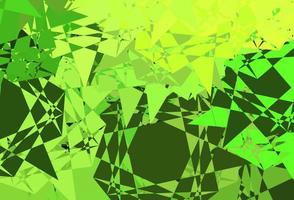 Dark Green, Yellow vector texture with random triangles.