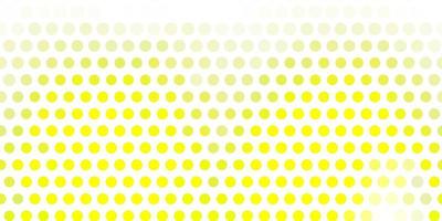 Light green, yellow vector pattern with spheres.