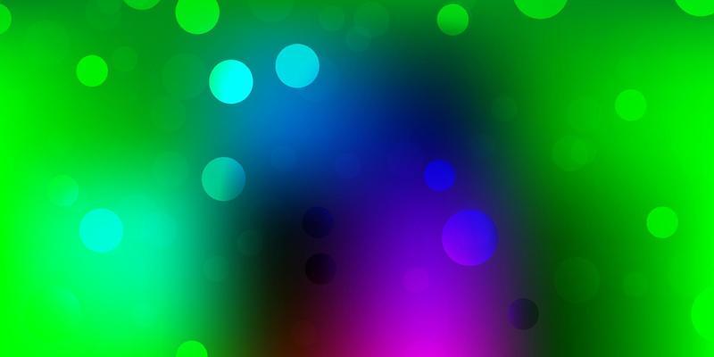 Dark multicolor vector texture with memphis shapes.