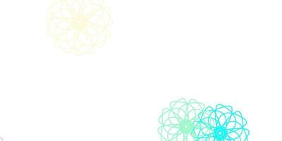 Light Multicolor vector natural layout with flowers.