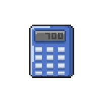 calculator in pixel art style vector