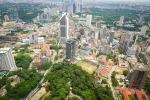 kuala lumpur ciudad paisaje ver de horizonte parte superior ver paisaje urbano a kuala lumpur Malasia foto