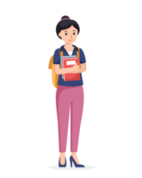 character student. Back to school , university concept png