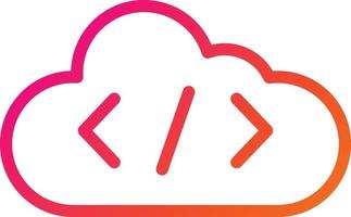 ilustración de diseño de icono de vector de codificación