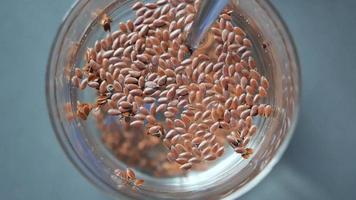 chia seeds in a glass of water video