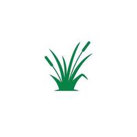 a simple Grass logo or icon design vector