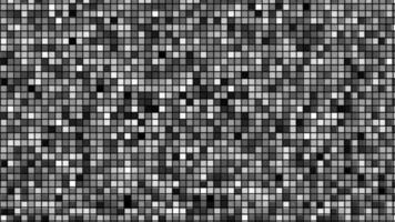 Motion geometric black white square pattern background. video