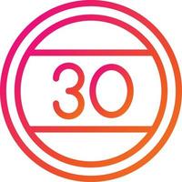 Speed limit Vector Icon Design Illustration