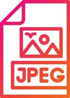 Jpeg file Vector Icon Design Illustration