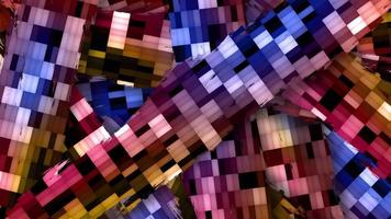 Transitions motion abstrat multicolored mosaic graphics pattern video