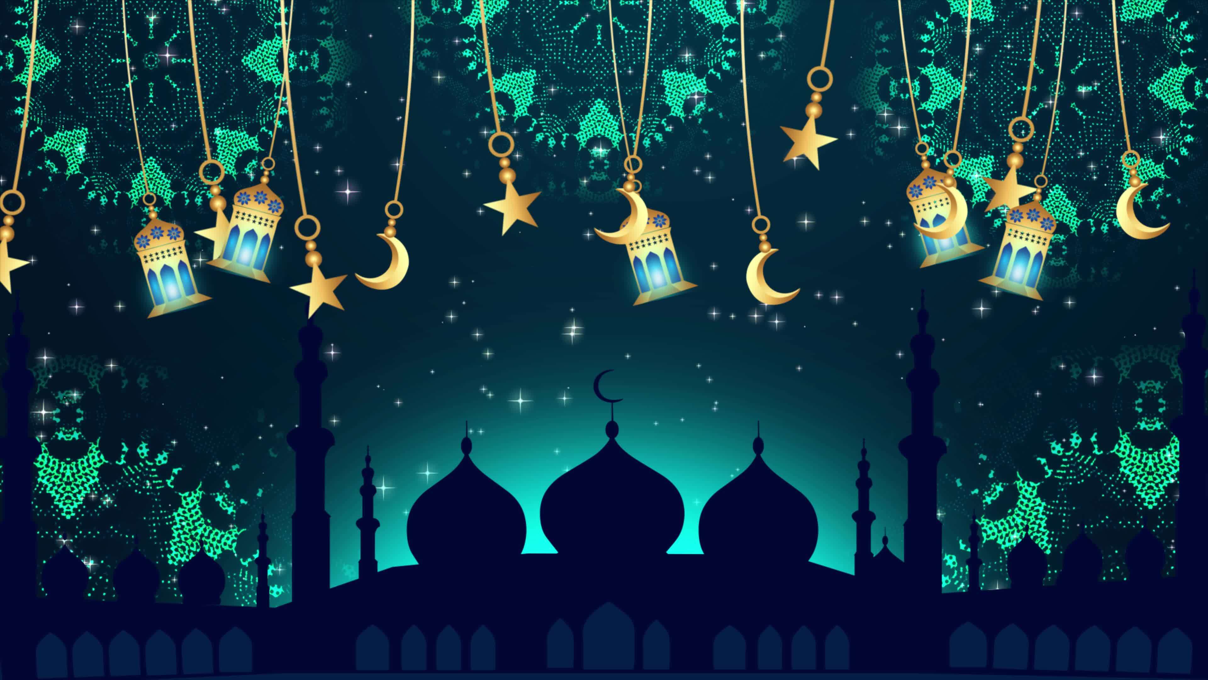 Ramadan Kareem Background And Eid Mubarak Background.Eid Mubarak