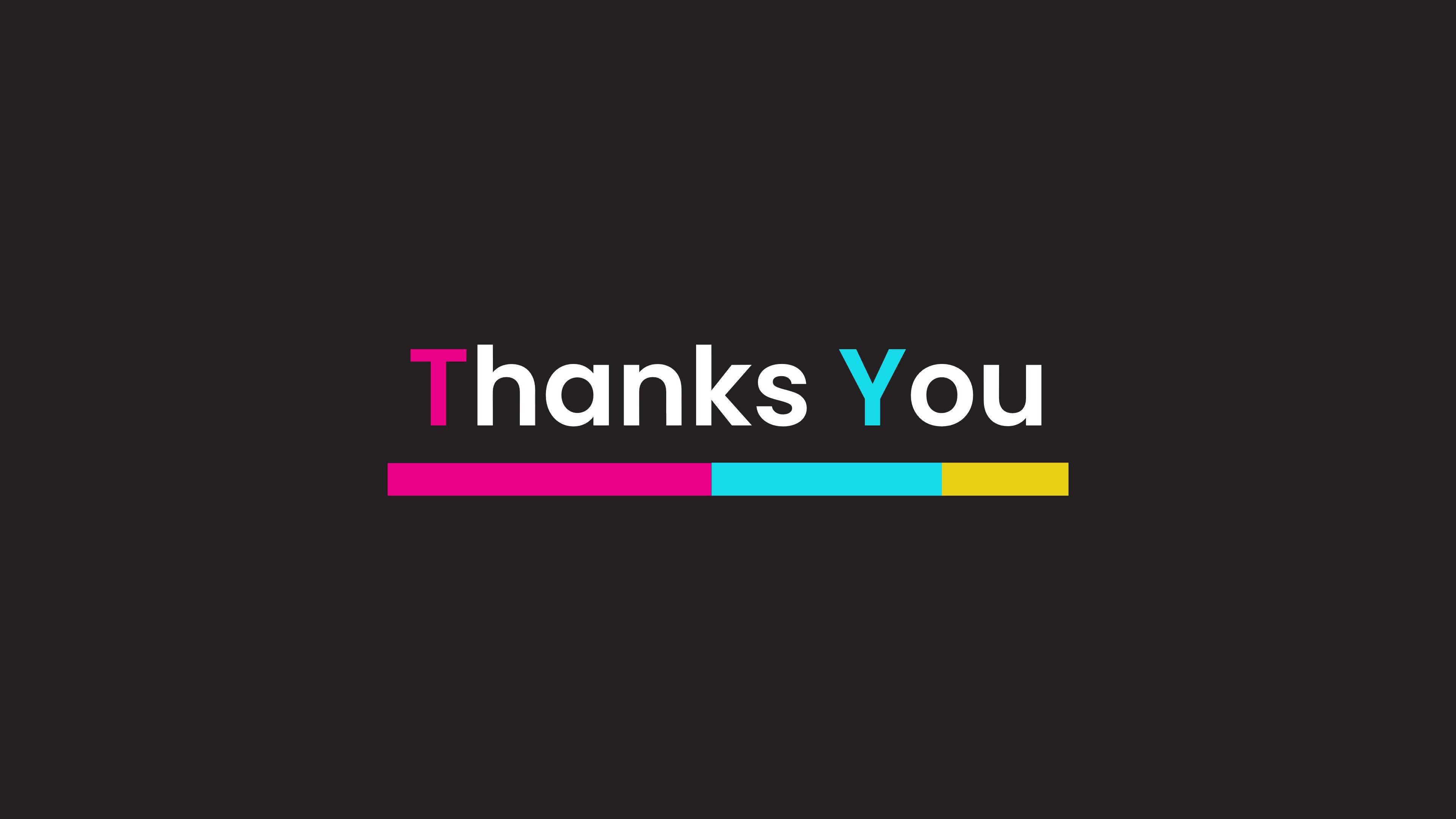 Animated thank you Luxury cinematic simple animated Thank you text in