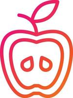 ilustración de diseño de icono de vector de manzana