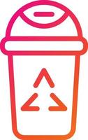 Recycle bin Vector Icon Design Illustration