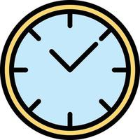 Wall clock Vector Icon Design Illustration