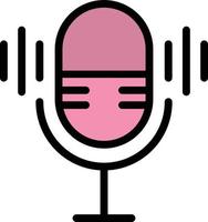 Microphone Vector Icon Design Illustration