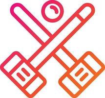 ilustración de diseño de icono de vector de croquet