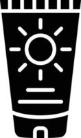 ilustración de diseño de icono de vector de crema solar
