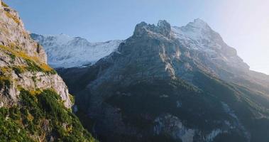 Antenne Aussicht von das schön schweizerisch Natur im Grindelwald Senke im Schweiz video