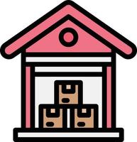 Warehouse Vector Icon Design Illustration