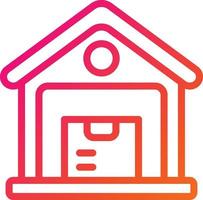 Ware house Vector Icon Design Illustration