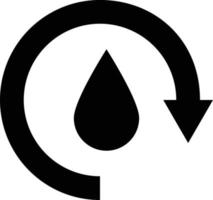 ilustración de diseño de icono de vector de ciclo de agua