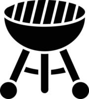 ilustración de diseño de icono de vector de parrilla de barbacoa