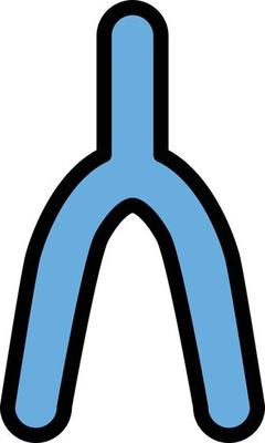 Wishbone Vector Icon Design Illustration