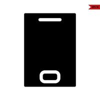 mobile phone glyph icon vector