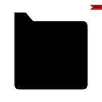 folder glyph icon vector