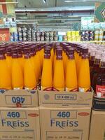 Tegal, March, 2023.Fruit-flavored syrup at the mall in preparation for the month of Ramadan. photo