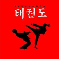 logos y símbolos acerca de taekwondo vector