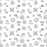 Car Sharing vector Carsharing concept outline minimal Seamless Pattern